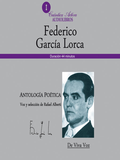 Title details for Antología poética by Federico García Lorca - Available
